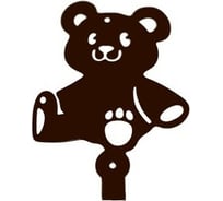 Крючок АВТОЭЛЕКТРИКА Мишка коричневый 00-00000653