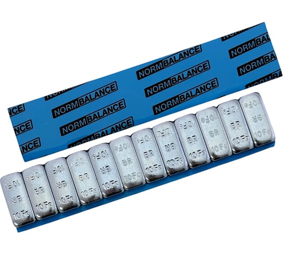 Адгезивные грузики NORM стальные, 120 г, 10-10, 50 шт. Fe 090 1