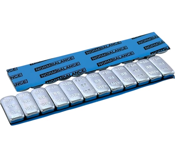 Адгезивные грузики NORM стальные, 120 г, 10-10, 50 шт. Fe 090