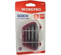 Набор экстракторов WORKPRO (Материал подшипниковая сталь GCR15, 3-18мм, 5шт) WP319018