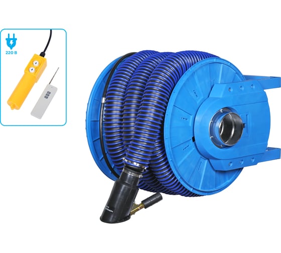 Катушка для сбора выхлопных газов с автоматическим приводом под шланг D=100 мм NORDBERG HRF8100E 1