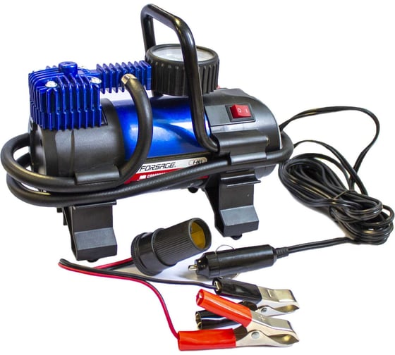 Поршневой автомобильный компрессор с фонарем Forsage 12V 30170 F-001 "FORSAGE" 1