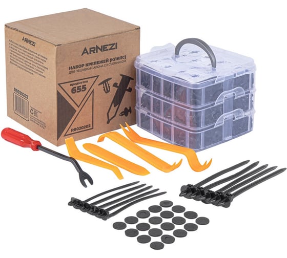 Набор крепежей (клипс) для обшивки салона Arnezi со съемником 655пр R8020202 1