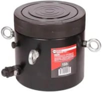 Цилиндр гидравлический Forcekraft с резьбовым штоком и гайкой для механической фиксации 150т (ход штока-100мм, Ø штока-165мм,общий Ø-208мм, L-259мм, 700bar) FK-YG150100LS(27854)