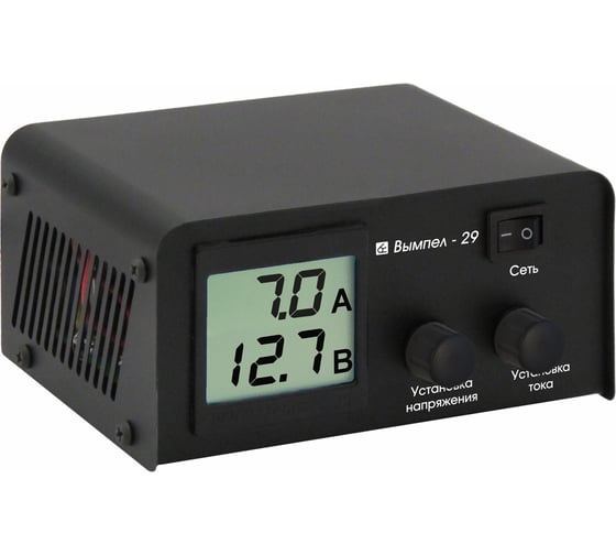 ЗУ -29 Вымпел (метал.корпус, автомат,0-7А,7.4-18В,ЖК индикатор) 2029 1
