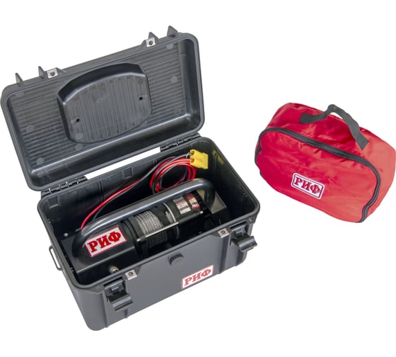 Переносная лебедка РИФ 3500ASR с малой площадкой и проводами EWP3500ASR-KIT-WR15 1