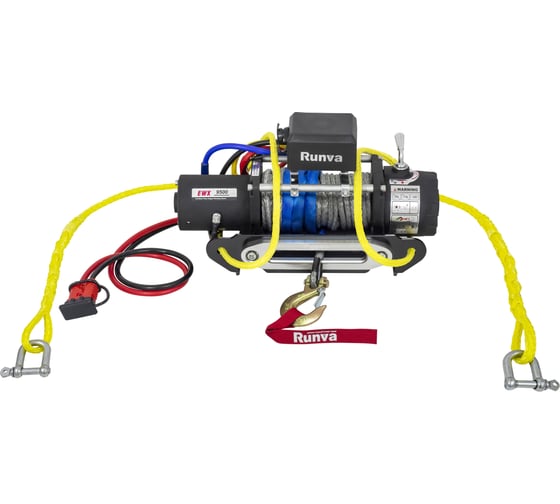 Переносная лебедка РИФ 9500SR c квадратом для фаркопа EWX9500SR-KIT3.1