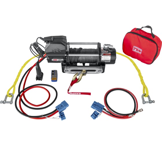 Переносная лебедка РИФ 9000SR с облегчённой площадкой и проводами EWG9000USR-KIT1