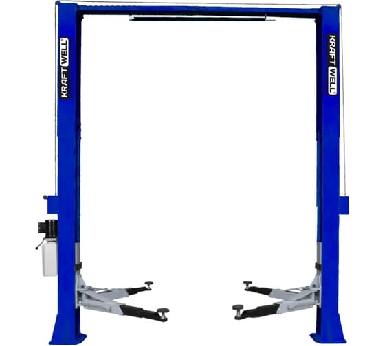 Двухстоечный подъемник KraftWell 5500 кг, электрогидравлический, синий KRW5.5MUXL_blue 1