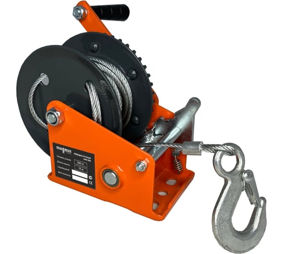 Ручная барабанная лебедка Magnus Profi LRB-500 500 кг, канат 10 м SZ060134