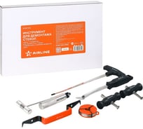 Инструмент для демонтажа стекол AIRLINE набор 7пр. (нож, рукоять 2шт., струна, съемник клипс, съем. молдингов, шило) ATMT100