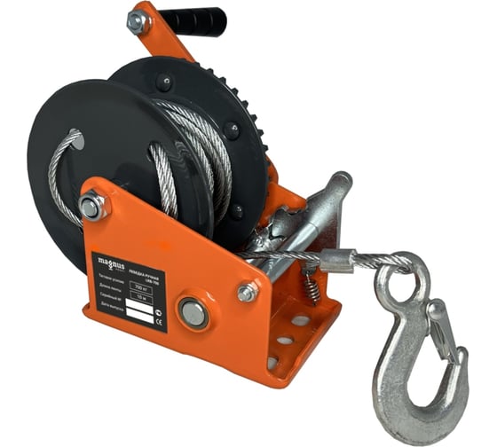 Ручная барабанная лебедка Magnus Profi LRB-700 700 кг, канат 10 м SZ060136