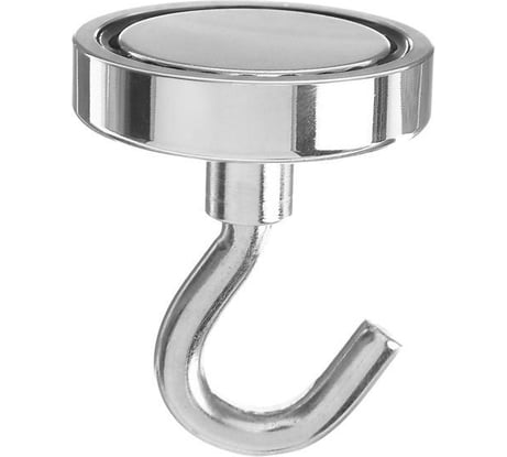 Неодимовый магнит с крючком для авто Cartage диаметр 48 мм, сцепление 37 кг 5180114