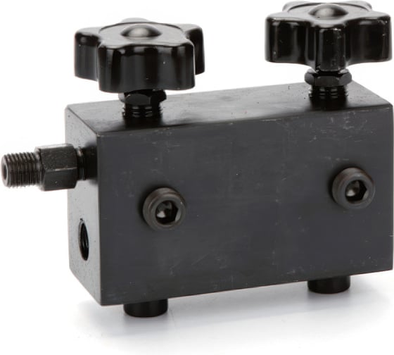 Кран распределительный для гидравлических линий Car-tool 2 выхода CT-0002R 1