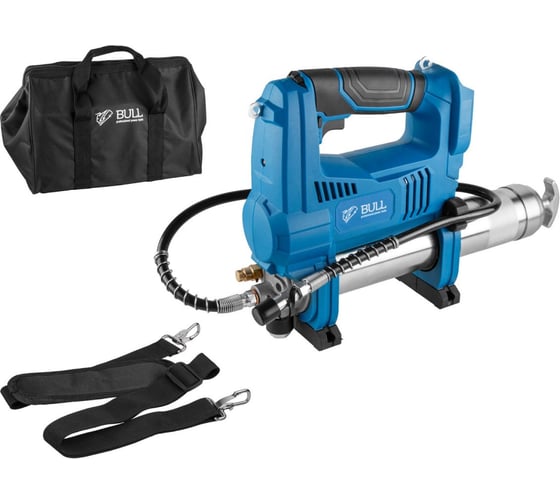 Аккумуляторный шприц для смазки BULL CGG 6818 в коробке XLTpro SOLO, 18 В, 690 атм, 255 г/мин (1325893) ЦЗ-0263026647 1