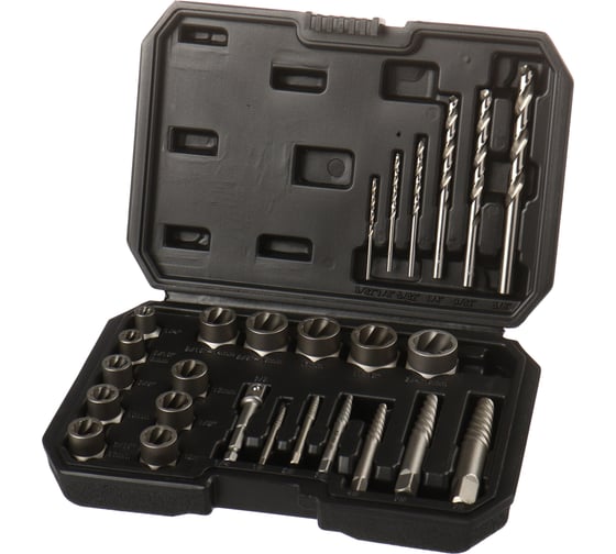 Набор экстракторов в для резьбы болтов и гаек LIGE 26 предметов, в кейсе LG-13908 315096 1