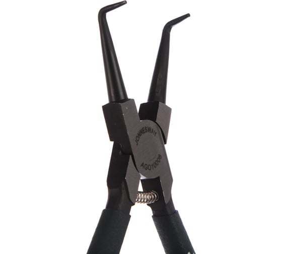 Щипцы для стопорных колец изогнутые сжим 9" Jonnesway AG010006
