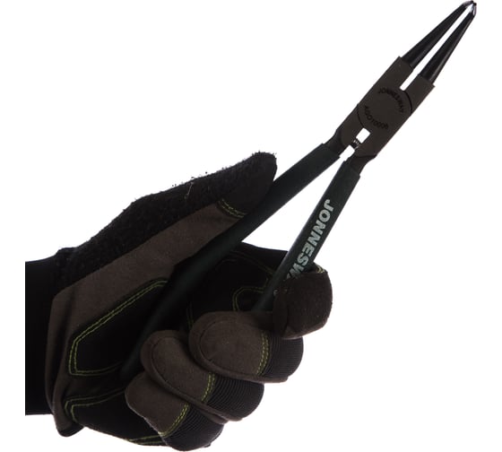 Щипцы для стопорных колец изогнутые сжим 9" Jonnesway AG010006