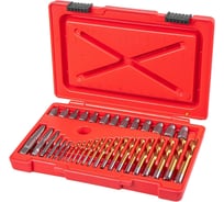 Набор экстракторов и сверл для поврежденных гаек и болтов ARNEZI, 35 предметов R5304027