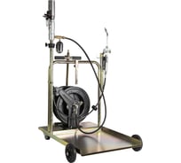 Маслонагнетатель пневматический Unilube 5:1, с катушкой, тележкой для бочек 180/220 кг UM8795