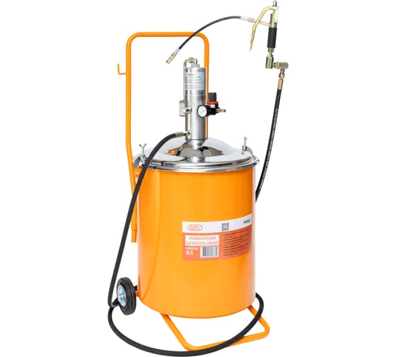 Нагнетатель смазки с пневматическим насосом SIPL 50:1 и емкостью 50л PP003 1