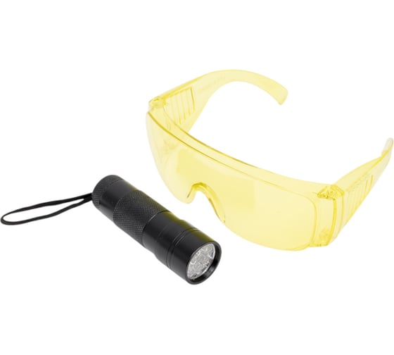 Набор для обнаружения утечек фреона Car-tool UV лампа + очки CT-M1027