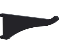 Крючок пластиковый ООО Металекс КР1 70мм, черный, 10 шт 301016