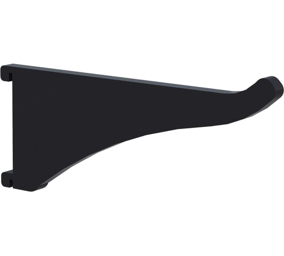 Крючок пластиковый ООО Металекс КР1 70мм, черный, 10 шт 301016