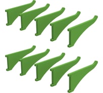 Крючок пластиковый ООО Металекс КР1 70мм, зеленый, 10 шт 301013