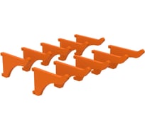 Крючок пластиковый ООО Металекс КР1 50 мм, оранжевый, 10 шт 301006