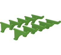 Крючок пластиковый ООО Металекс КР1 50 мм, зеленый, 10 шт 301005