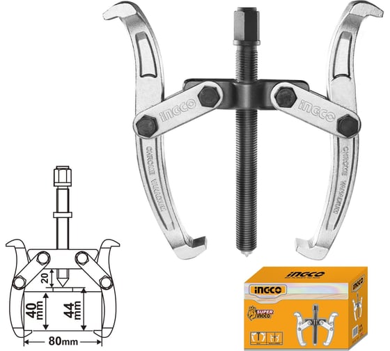 Съемник с двумя захватами INGCO 3 INDUSTRIAL HGP08023 1