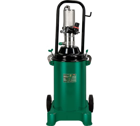 Нагнетатель смазки пневматический перекатной Rockforce с емкостью 12л(50:1,пр-ть:0-0.85 л/мин, давление смазки:300-400bar,давление воздуха:6-8bar,шланг:4м) RF-TRH12(51122)