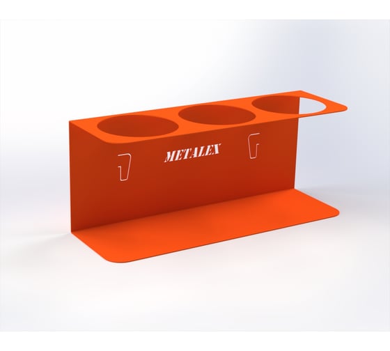 Держатель для баллончиков-спреев ООО Металекс 3-х, оранжевый, 113070 1