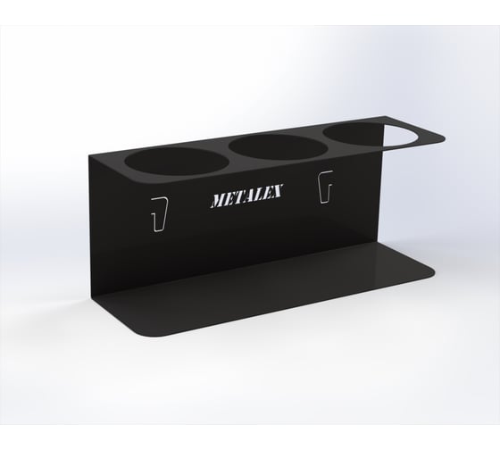 Держатель для баллончиков-спреев ООО Металекс 3-х, чёрный, 113071 1