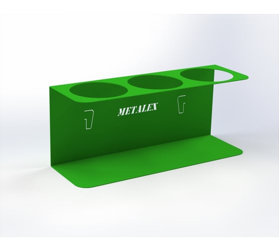 Держатель для баллончиков-спреев ООО Металекс 3-х, зелёный, 113068 1