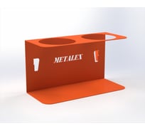 Держатель для баллончиков-спреев ООО Металекс 2-х, оранжевый, 113066