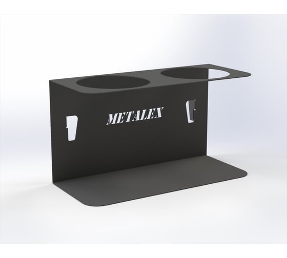 Держатель для баллончиков-спреев ООО Металекс 2-х, серый, 113065