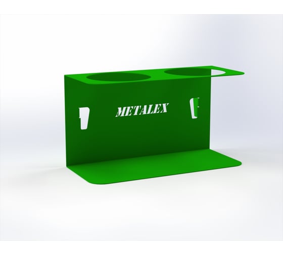 Держатель для баллончиков-спреев ООО Металекс 2-х, зелёный, 113064