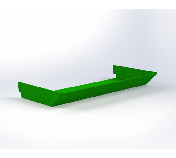 Полка для перфопанели ООО Металекс Metalex 130×300, зеленый ACPRPPZ3013