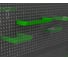 Полка для перфопанели ООО Металекс Metalex 130×300, зеленый ACPRPPZ3013 3