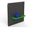 Полка для перфопанели ООО Металекс Metalex 130×300, зеленый ACPRPPZ3013 5
