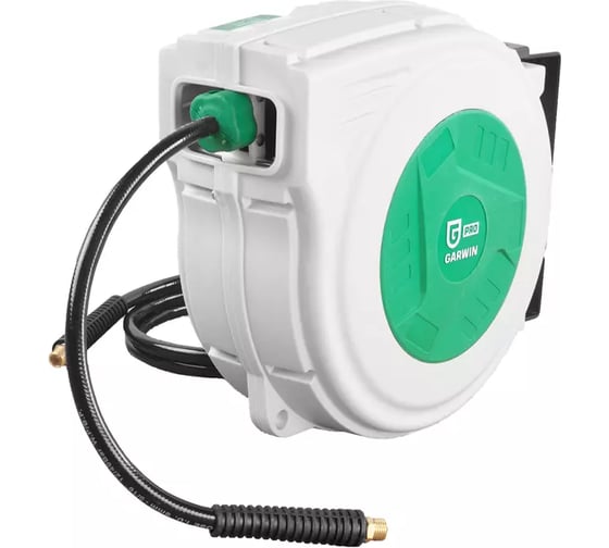 Катушка для раздачи воздуха (воды) GARWIN ПВХ 8 мм, 15 м, пластиковая закрытая, 1/4 808805-158