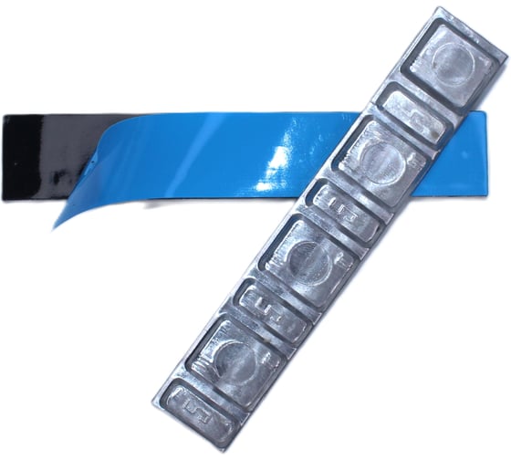 Грузики балансировочные самоклеящиеся R2R 15 мм, штампованный свинец, 50 шт 6010-СК15-50-М