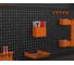 Держатель карандашей двойной пластиковый ООО Металекс Metalex ТИП1 (Оранжевый) 301034 3
