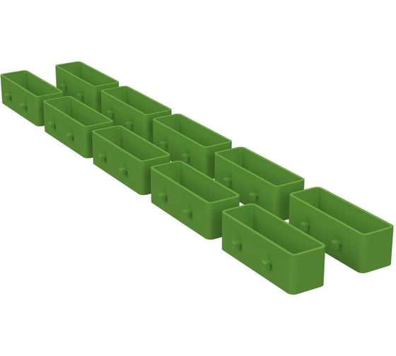 Держатель универсальный пластиковый ООО Металекс Metalex ТИП 1 10 шт. (Зеленый) 301041