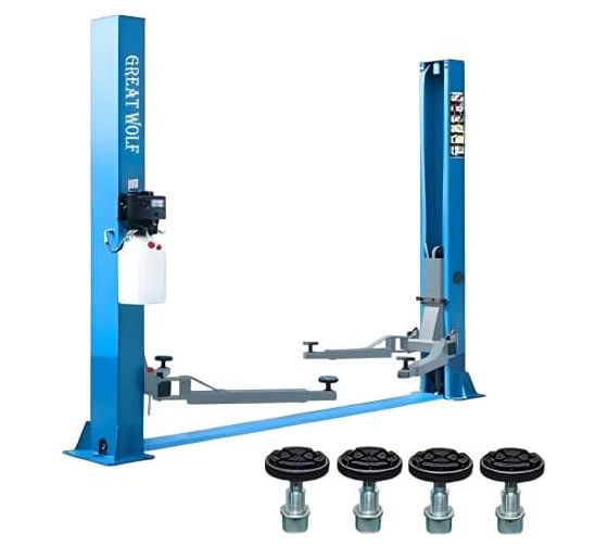 Подъемник двухстоечный Great Wolf4000кг, электрогидравлический 4т. GW-C4000A 380 1