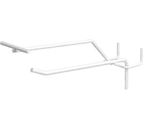 Крючок ПК МАГС L -150 на перфорацию штыревой с ЦД цв. белый ( 4 шт/ упак) 04-02004