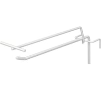 Крючок ПК МАГС L -200 на сетку штыревой с ЦД цв. белый ( 4 шт/ упак) 04-02204