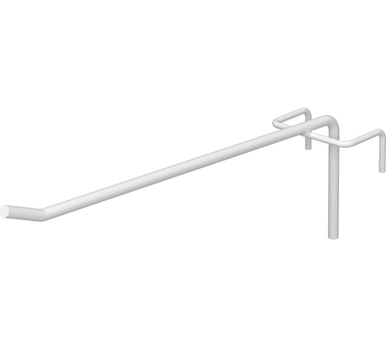 Крючок ПК МАГС L -200 на сетку штыревой цв. белый ( 4 шт/ упак) 04-02205